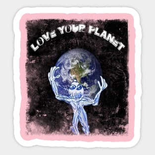 love your planet Sticker